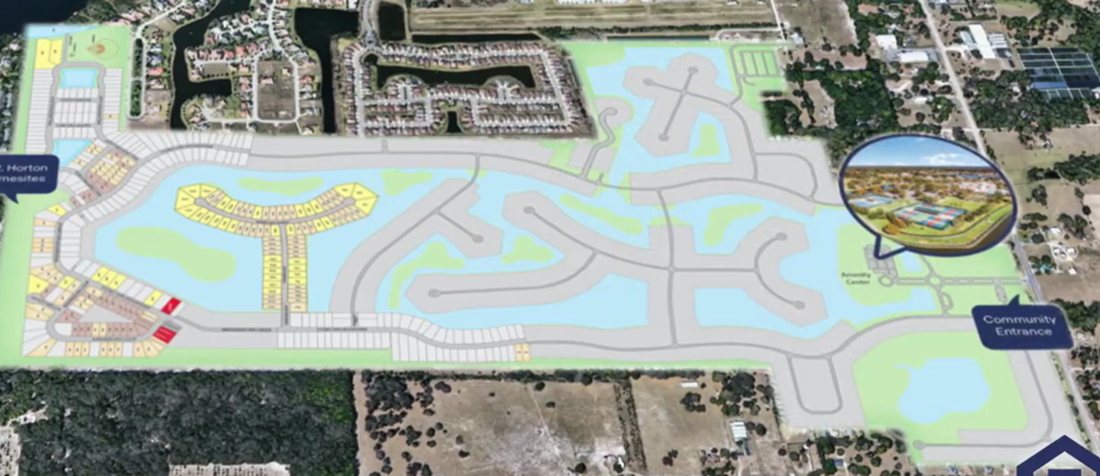 Aerial site map of Lakes of Mount Dora