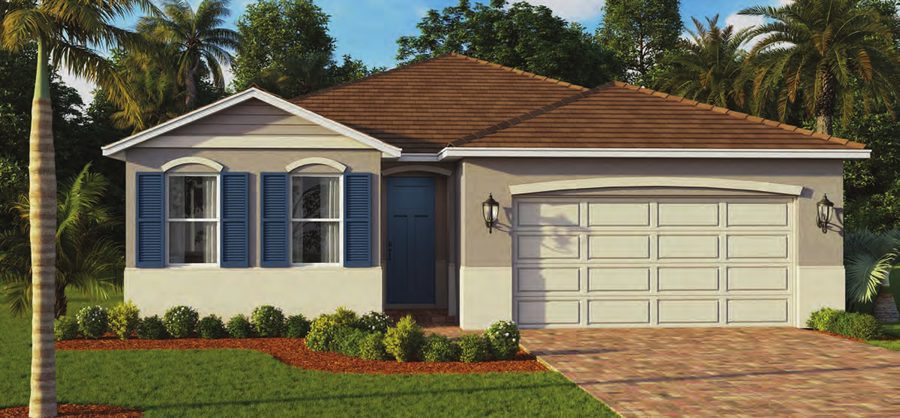 Delray exterior rendering